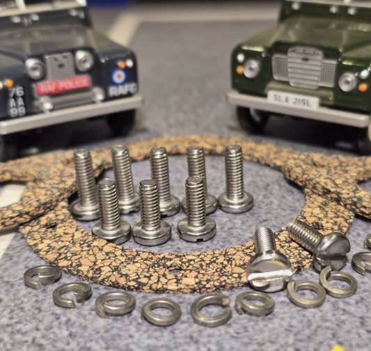 Land Rover Series 2, 3 AFTERMARKET Fuel Tank Gasket Fixings Set Stainless METRIC