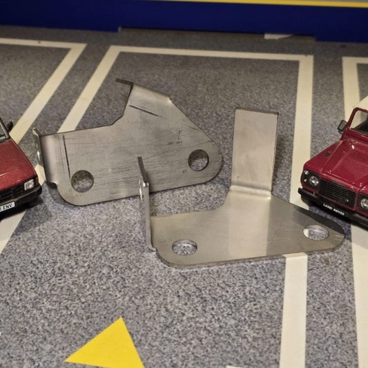 Land Rover Defender Discovery 1 TDi Stainless Front Swivel Brake Pipe Brackets