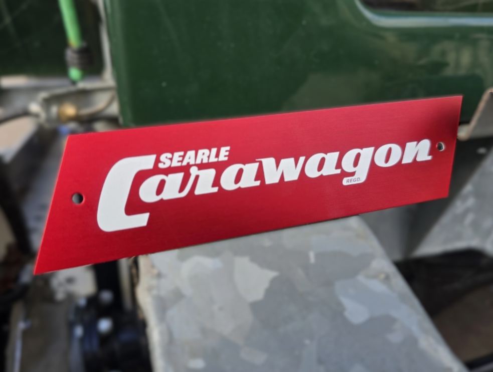 Land Rover Carawagon Wing Badge Plate