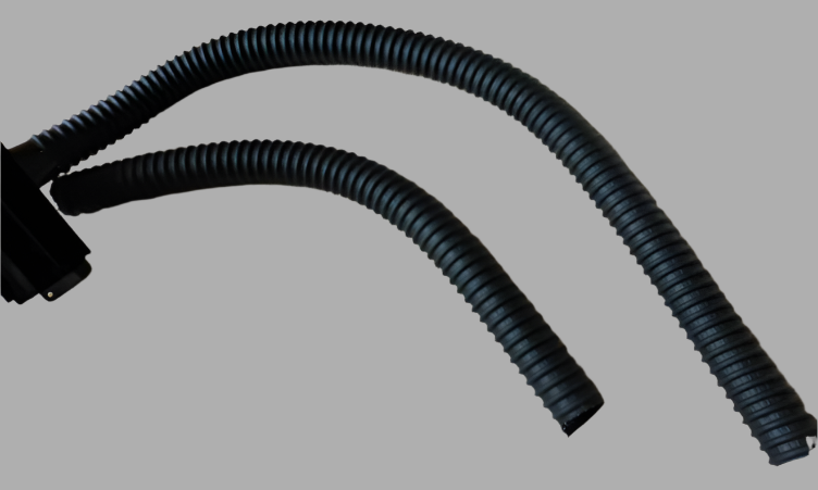 Round Smiths Heater Demist Ducting Black Tube Hoses Land Rover Series