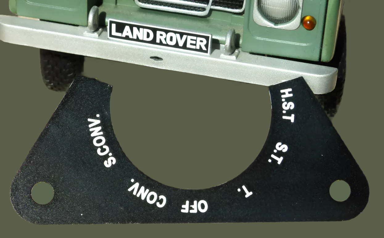 Land Rover Series Defender Military Army Lightweight IR 6 Way Headlight Switch Surround Tag 348797