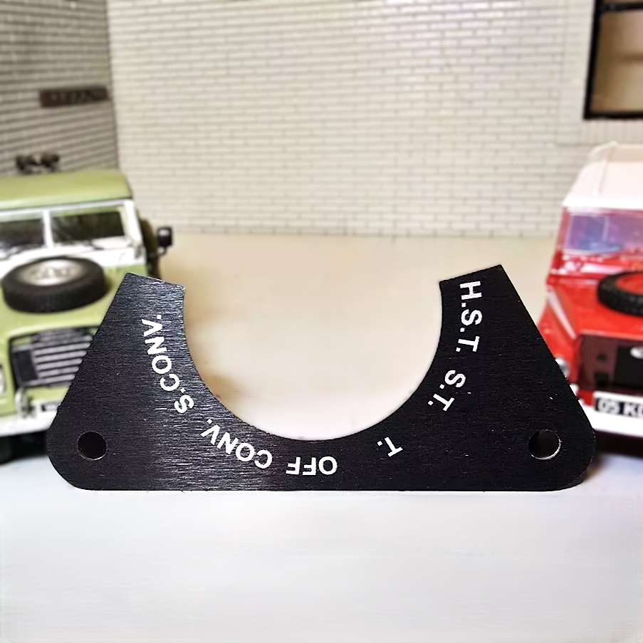 Land Rover Series Defender Military Army Lightweight IR 6 Way Headlight Switch Surround Tag 348797