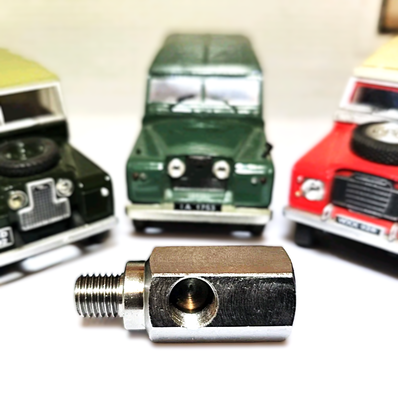 Land Rover Oil Pressure Gauge T Piece Capillary Hose Block Adapter Series 1 2 3 BSF