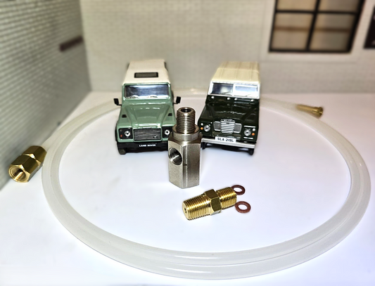 Land Rover 200TDi 300TDi Oil Pressure Gauge T Piece Capillary Hose Adapter Set