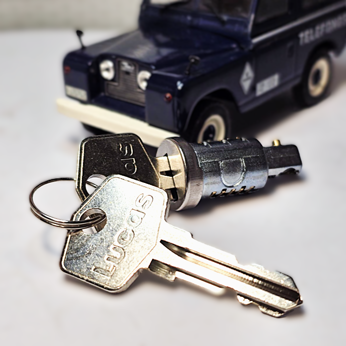 Land Rover Series 1 2 2a Genuine OEM Lucas Ignition Lock Barrel & Keys ...