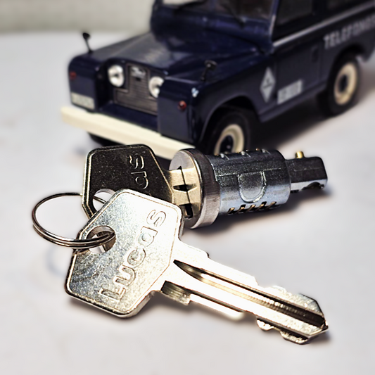 Land Rover Serie 1 2 2a Original OEM Lucas Zündschlosszylinder und Schlüssel 395141