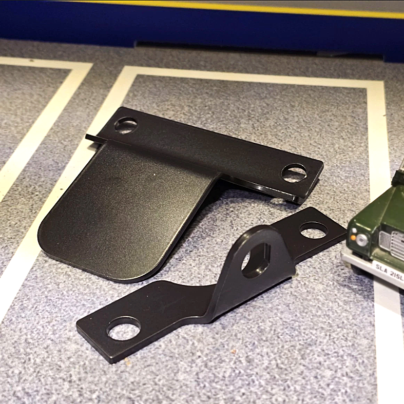 Land Rover Series 2a & 3 Non-Servo Brake Light Switch Bracket & Plate 569058 + 569201