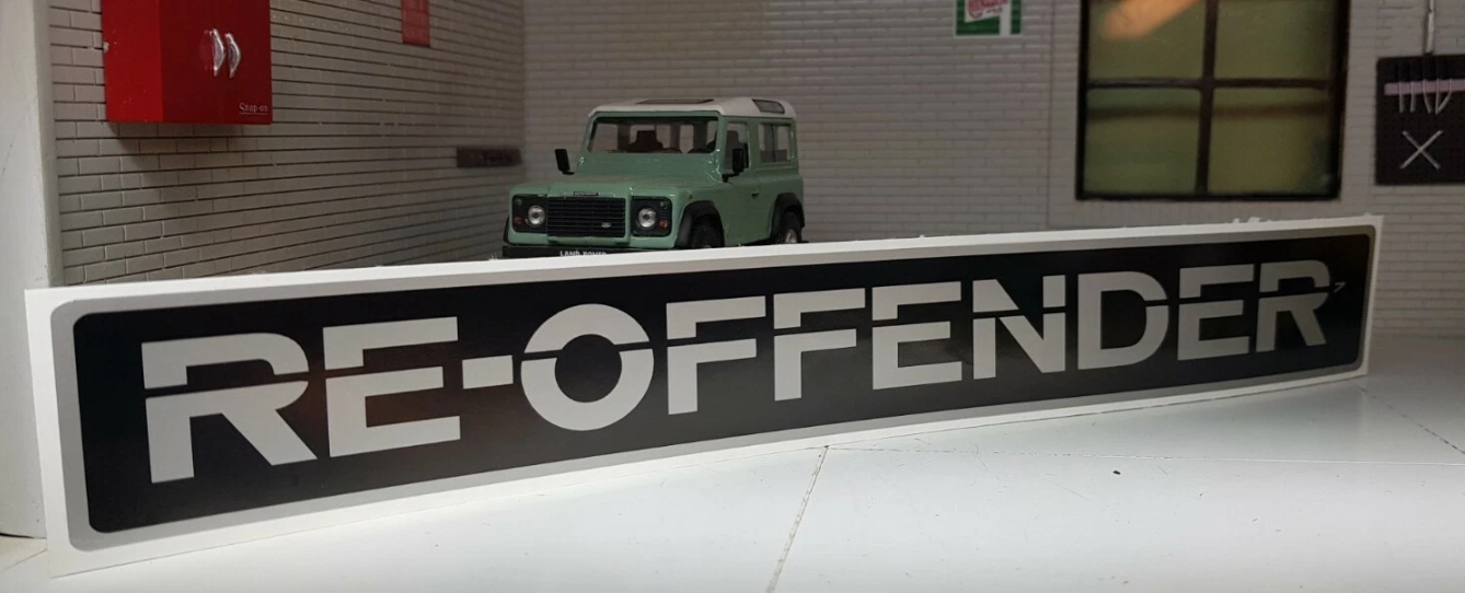 Novelty Bonnet Decals BTR1045 Land Rover Defender