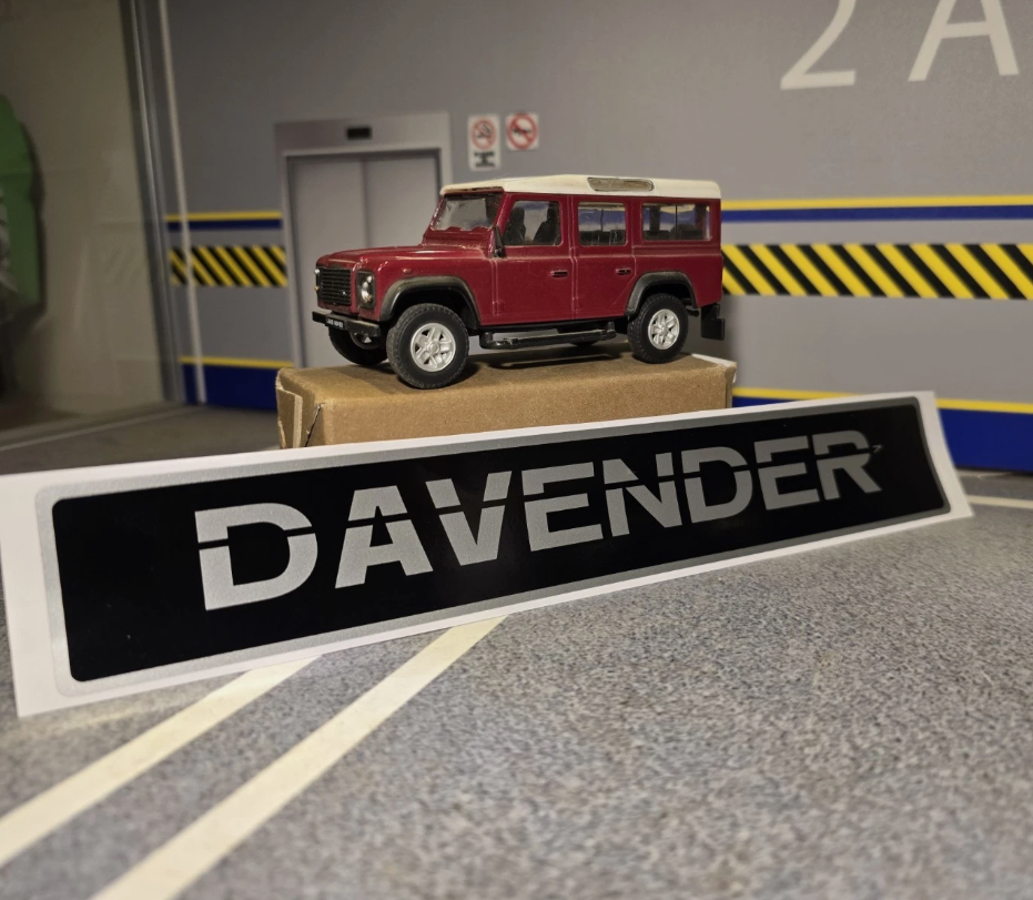 Novelty Bonnet Decals BTR1045 Land Rover Defender