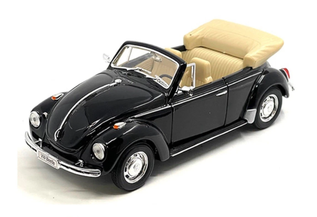 Volkswagen Beetle Convertible Cabriolet 22091 Welly 1:24 (Blue/Black)