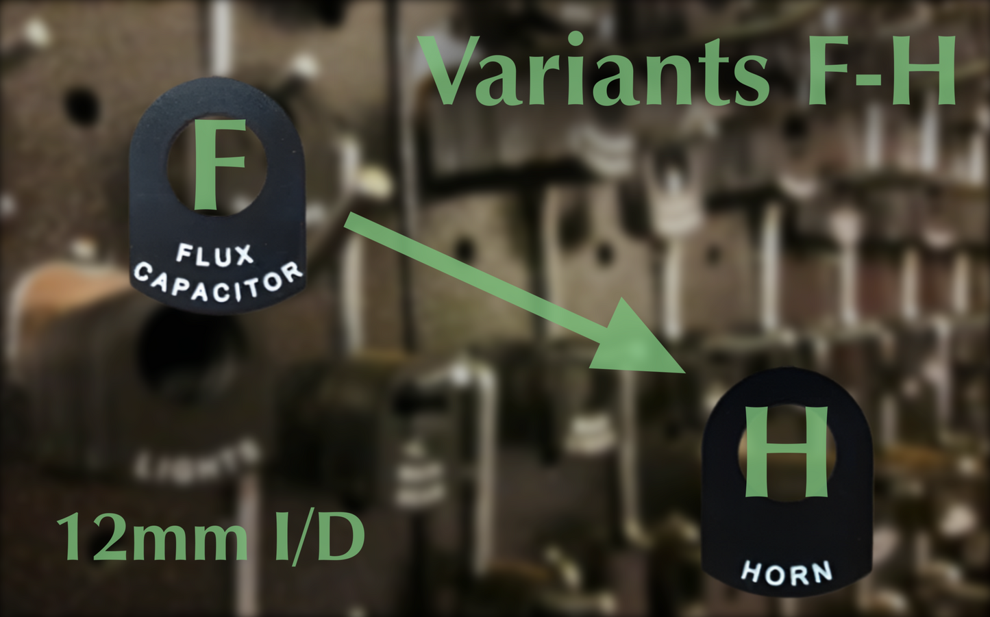 Lucas Durite Toggle Metal Switch Tag Classic Car, Boat & Land Rover F-H 12mm