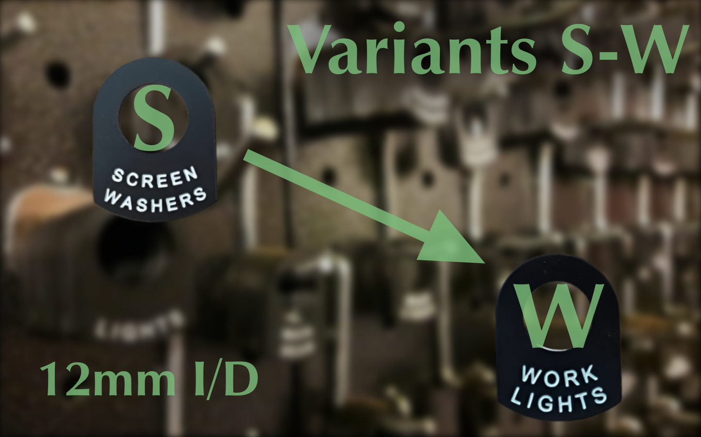 Lucas Durite Toggle Switch Tags Classic Car, Boat & Land Rover S-W 12mm