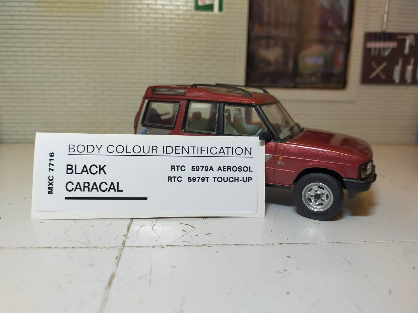 Land Rover-Karosseriefarben-Identifikationslack-Farbcode-Aufkleber 
