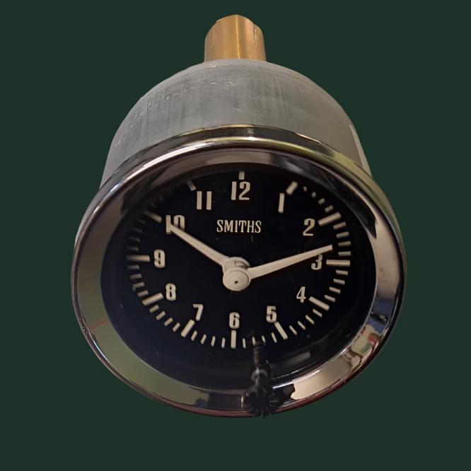 Genuine Smiths Analogue Time Clock 52mm – Black Face GAE128 For MG, Triumph, Land Rover