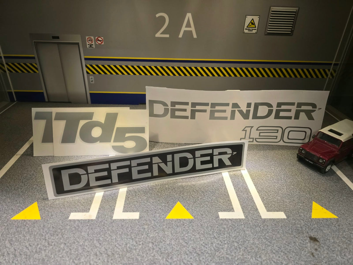 Land Rover Defender Reproduction Body Decal Sets, Tdi, TD5, V8, 90, 110