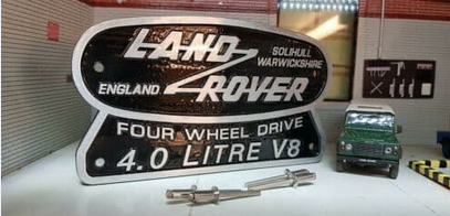 Land Rover Series, Defender Cast Tub Badges 332670 / STC3437