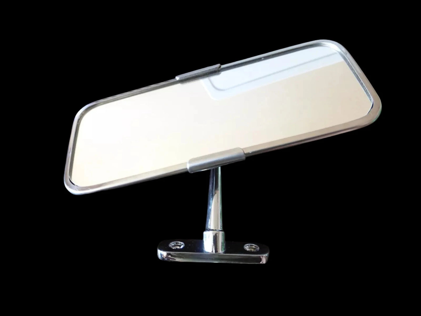 Quality chrome interior screen rear view mirror 307906