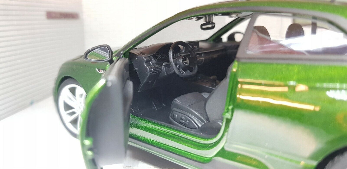Audi A5 RS5 2017 2.9 V6 Green Car 21090 Bburago 1:24