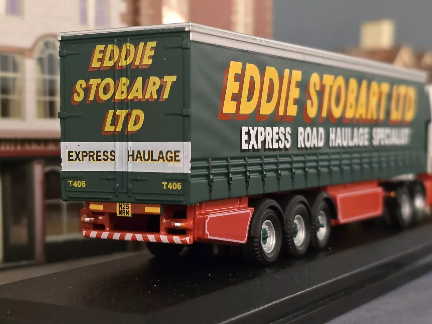 Eddie Stobart 1996 ERF EC14 Olympic Curtainside Tautliner Trailer STOB031 1:76