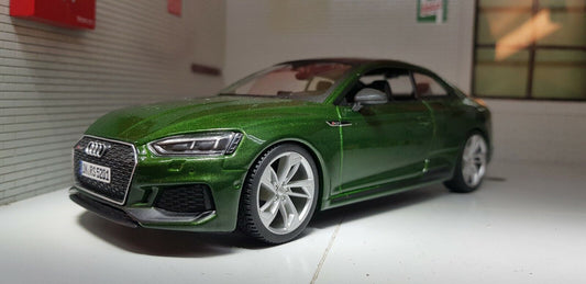 Audi A5 RS5 2017 2.9 V6 Green Car 21090 Bburago 1:24