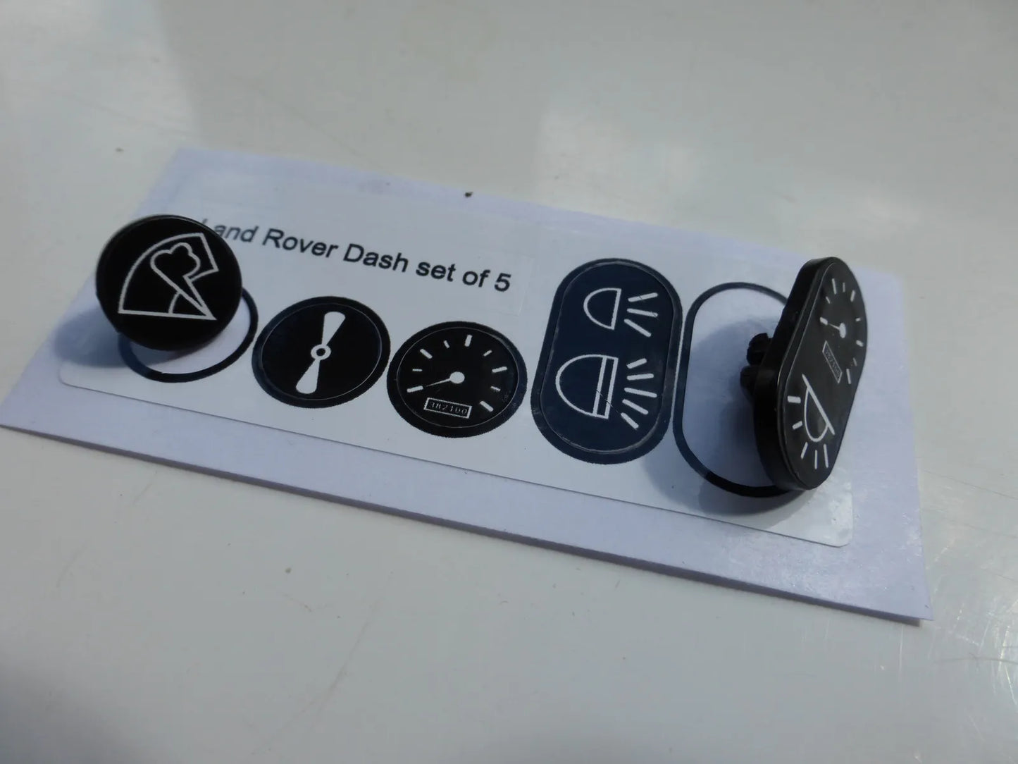 Land Rover Series 3 Dash Panel Instrument Tab Decals Refurbishment ALL MODEL SET