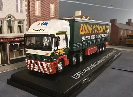 Eddie Stobart 1996 ERF EC14 Olympic Curtainside Tautliner Trailer STOB031 1:76