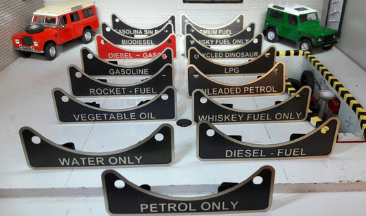 Land Rover Fuel Filler Warning Badge Series 2 2a 3 Defender 502951 (variants available)