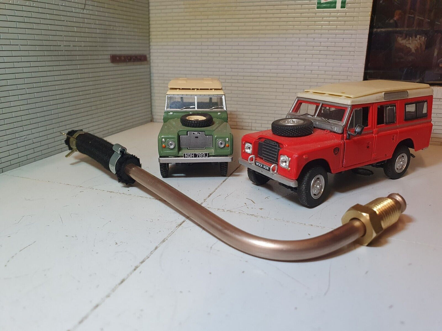 Land Rover Series 2a 3 Reservoir Tank Brake Cylinder Pipe & Hose