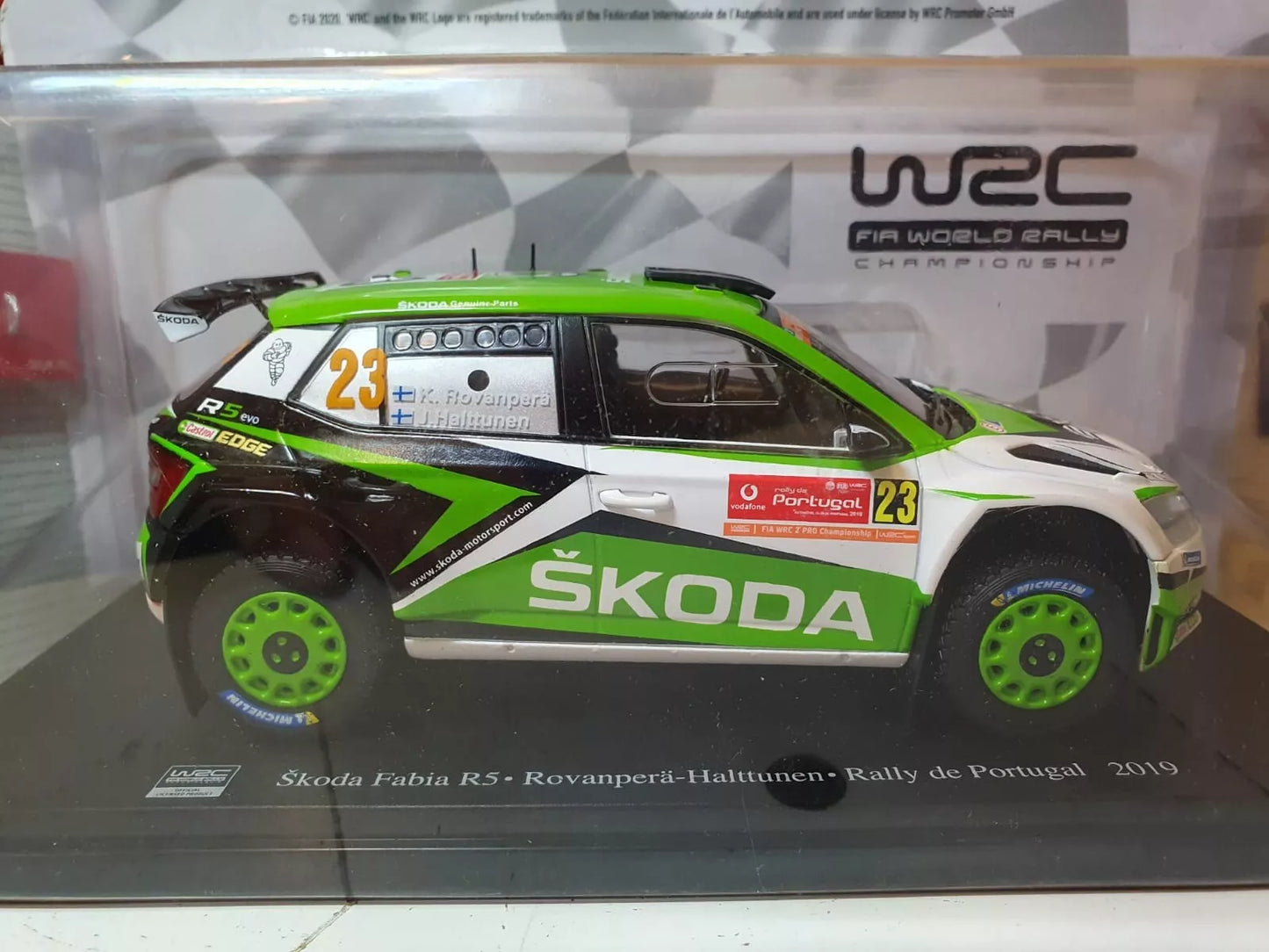 Skoda Fabia WRC Kalle Rovanpera Rally Portugal 2019 Ex Magazine 1:24