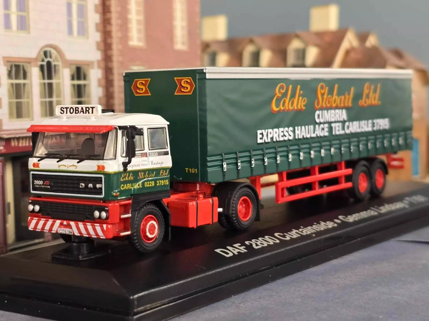 Eddie Stobart 1985 DAF 2800 Curtainside Tautliner Trailer F241 STOB027 1:76