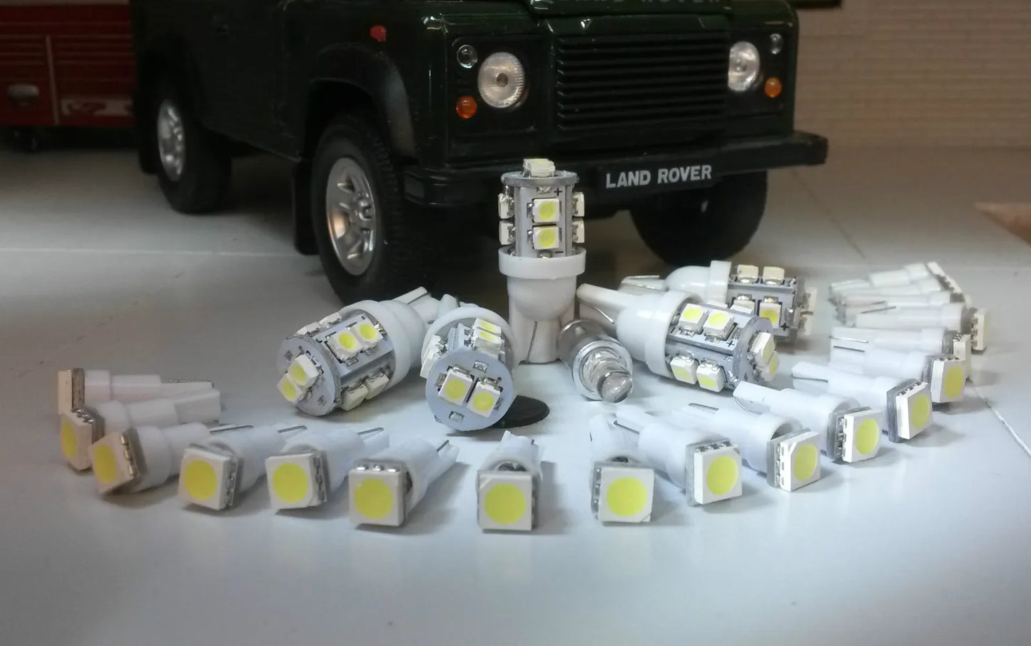 Land Rover Defender 90/110 TDI Dash Speedo, Clock & ALL warning lights Set (Choice Of Colour)