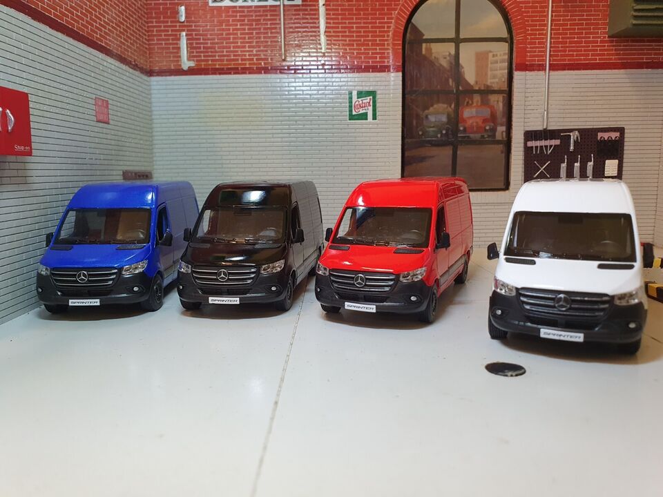 Mercedes-Benz Sprinter Diecast Scale Model UNBOXED (Various Colours, C ...