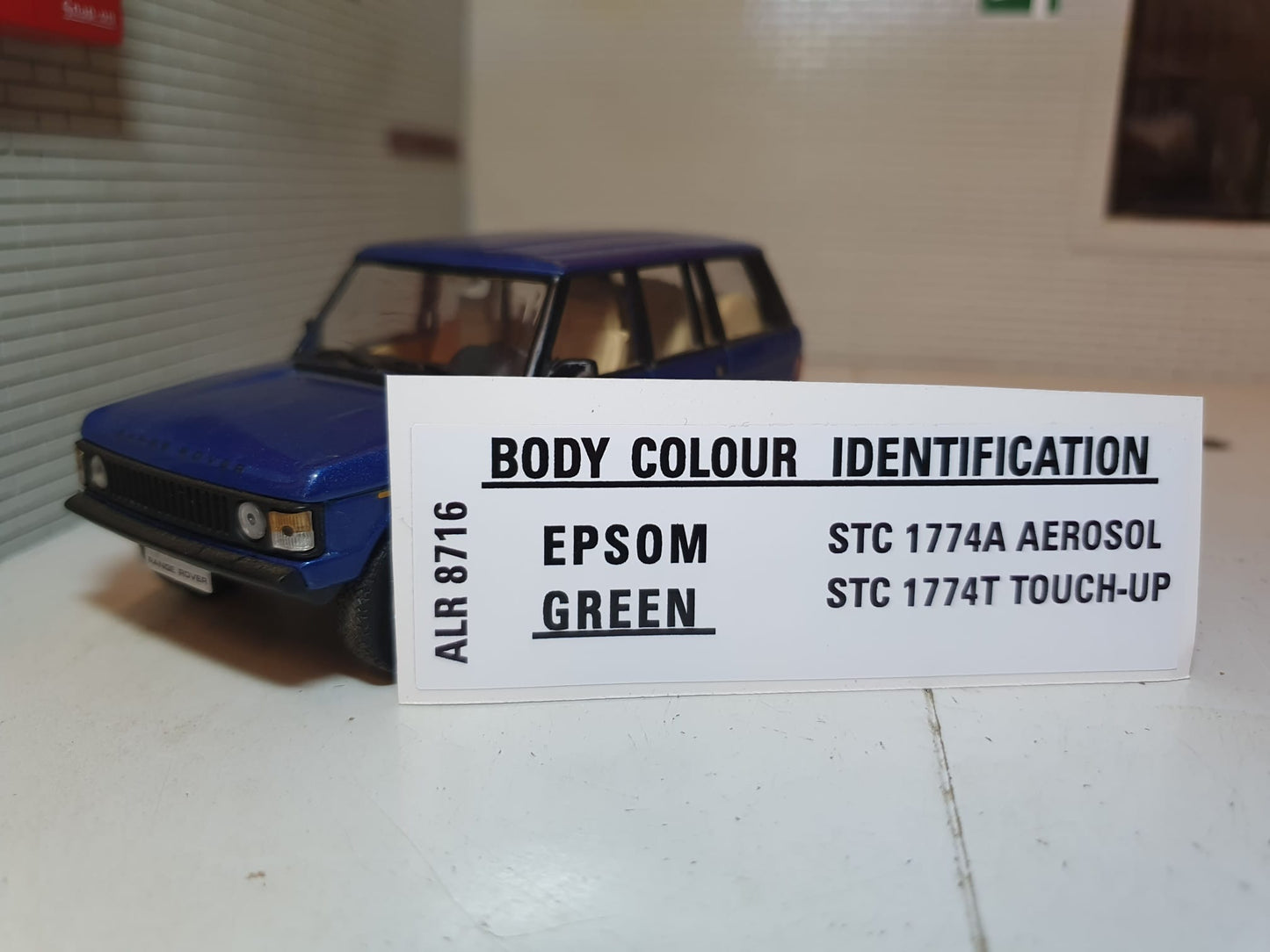 Land Rover Body Colour Identification Paint Colour Code Decals