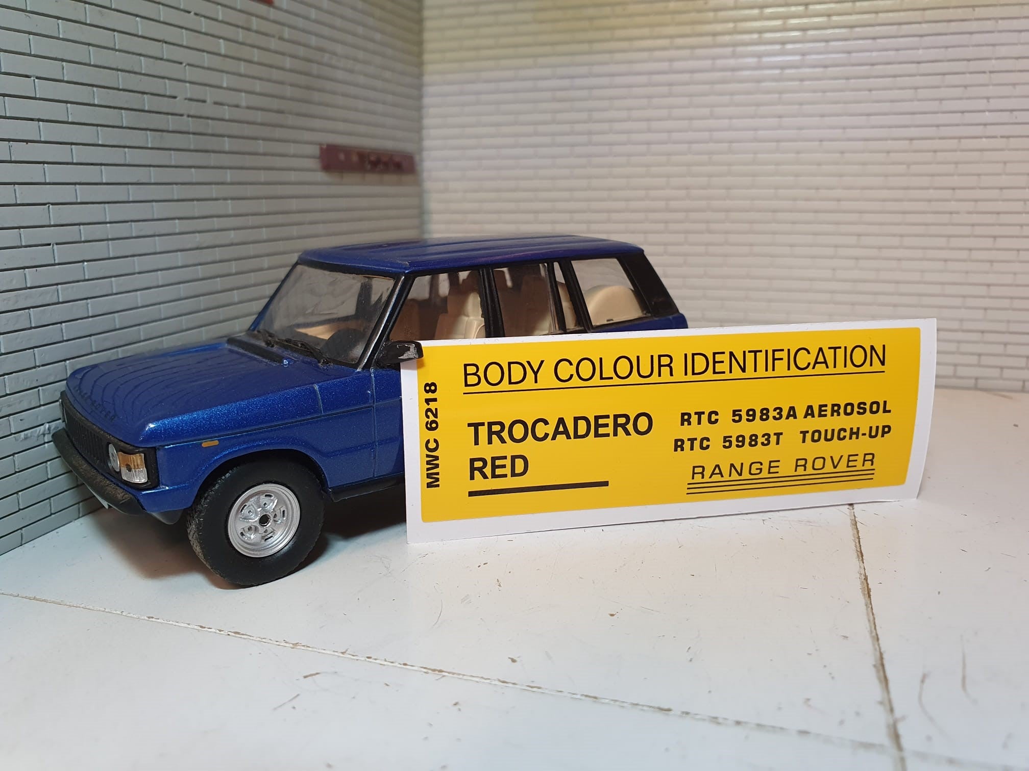 Land Rover Body Colour Identification Paint Colour Code Decals ...