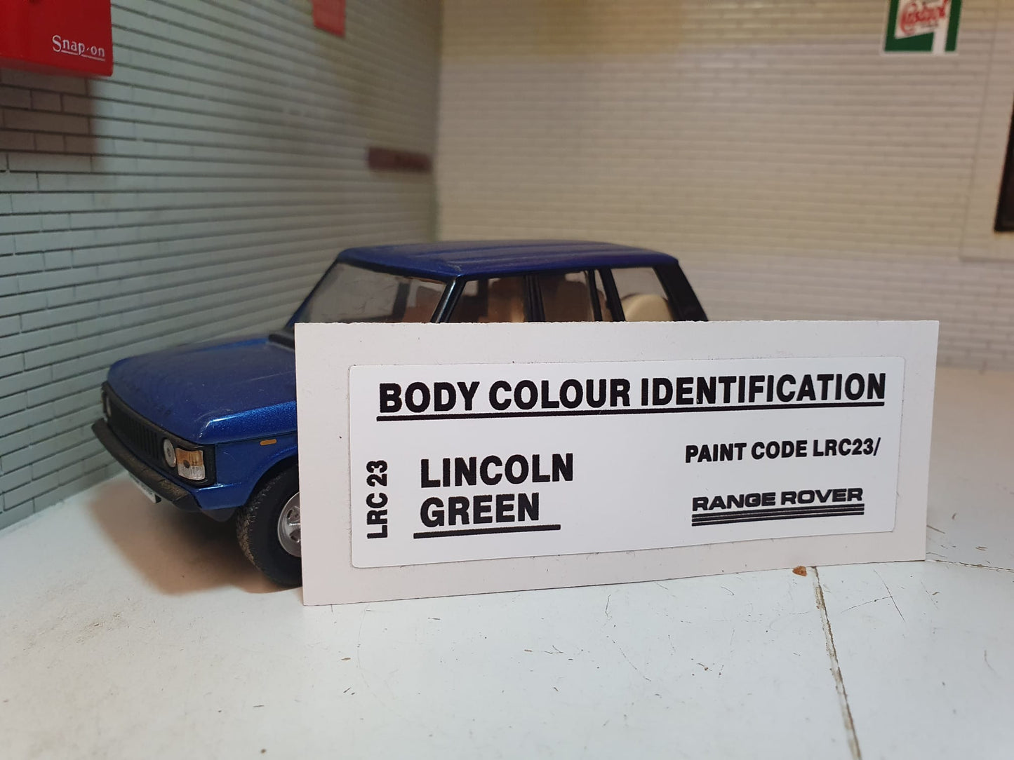 Décalcomanies de code couleur de peinture d'identification de couleur de carrosserie Land Rover 
