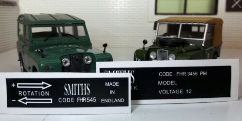 Vintage Smiths Square Heater Label Decal Instructions Land Rover Series 1 2 2a