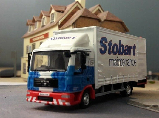 Model Stobart Truck MAN TGL F1521 Box Van Maintenance Lorry 1:76 Scale OO/00
