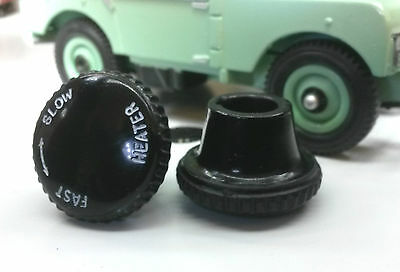 Land Rover Series 1 Dash Smiths Heater Control Quality Rheostat Knob Short Stem