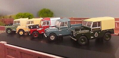 Land Rover Series 1 Gift Set of 5 80 86 88 107 109 Oxford 1:76