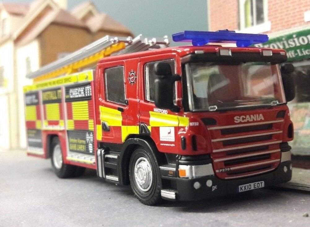 Scania CP28 P280 Angloco Hertfordshire Feuerwehrauto Modell OO/00 Oxford 1:72/1:76
