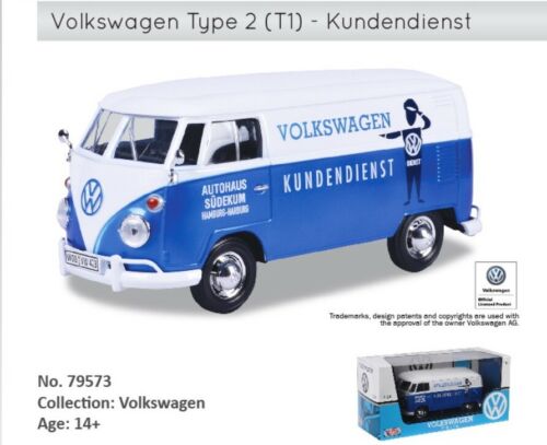 Volkswagen 1962 T1 Type 2 Customer Care 79573 Motormax 1:24