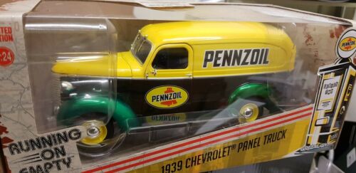 Chevrolet 1939 Pennzoil Delivery Panel Van Greenlight 1:24