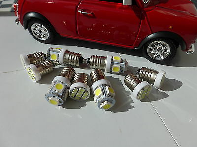Austin Rover Mini Classic Smiths Dash Gauges Pink E10  LED Complete Bulb Set