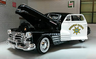 Chevrolet Aerosedan Fleetline 1948 USA California Highway Police Patrol 1:24
