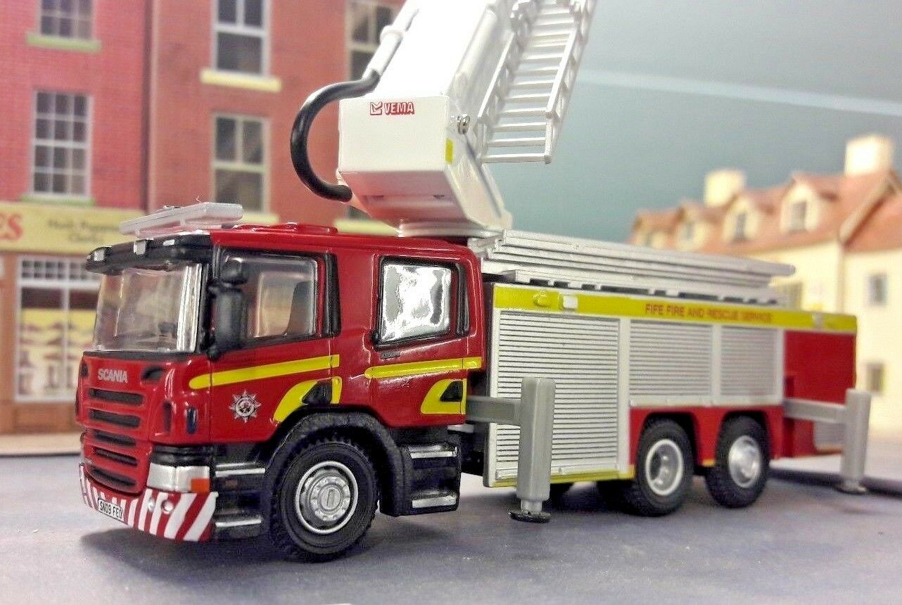 Scania Fire Engine Oxford Angloco Verna Échelle aérienne combinée Atlas 1:76