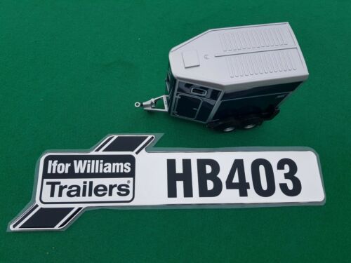 Ifor Williams Single Horsebox Horse Trailer HB403 Autocollant de porte de rampe arrière