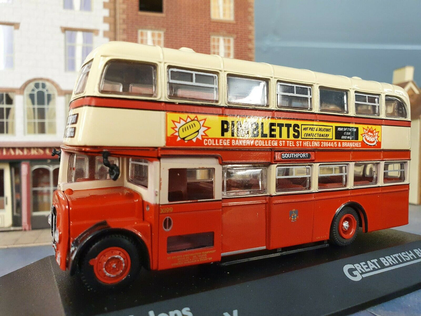 AEC Regent V 5 St Helens porte ouvrant 1959 Bus Atlas Corgi 1:76