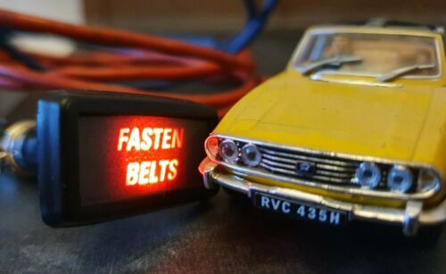 Triumph Stag Fasten Belts Warning Light Dash Panel Symbol 13H7986 Sicherheitsgurt OEM