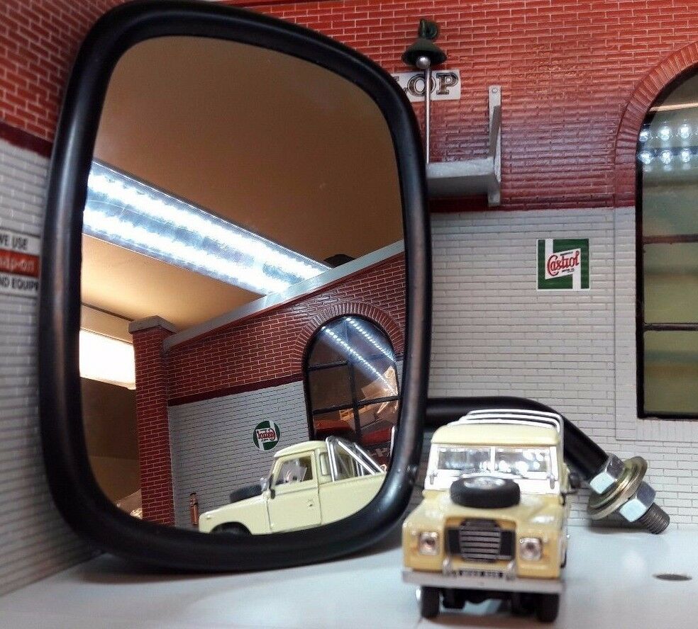 Land Rover Series 2 2a 3 Wing Large Convex Mirror MRC8276 Std Arms x2