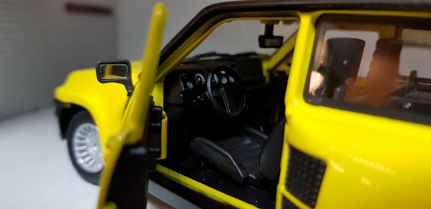 Renault 5 R5 Turbo 2 Bburago 21088 Yellow 1:24